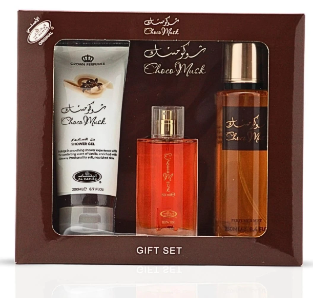 Al Rehab Choco Musk 3-Piece Gift Set