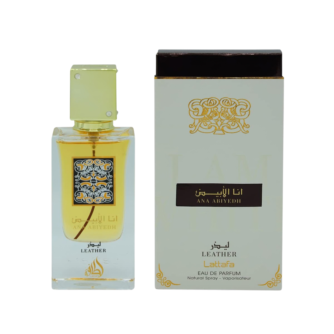 Lattafa Ana Abiyedh Leather EDP Unisex 60 mL / 2.0 oz