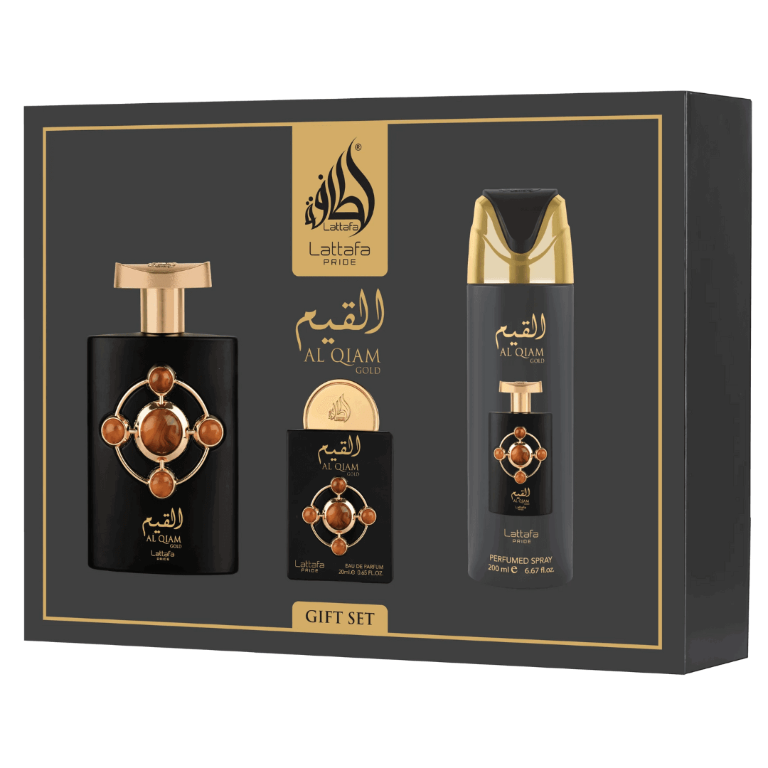 Lattafa Pride Al Qiam Gold 3-Piece Gift Set for Women