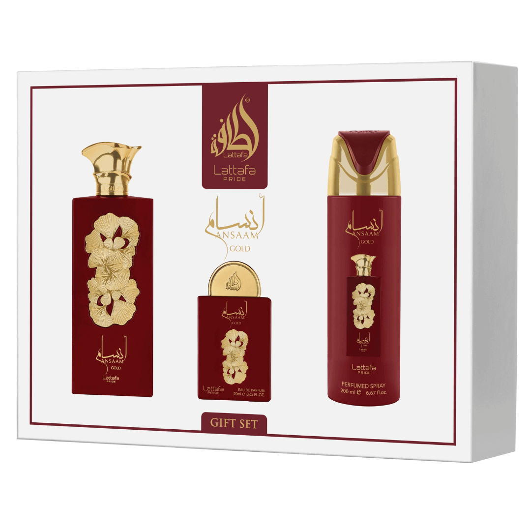 Lattafa Pride Ansaam Gold 3-Piece Gift Set