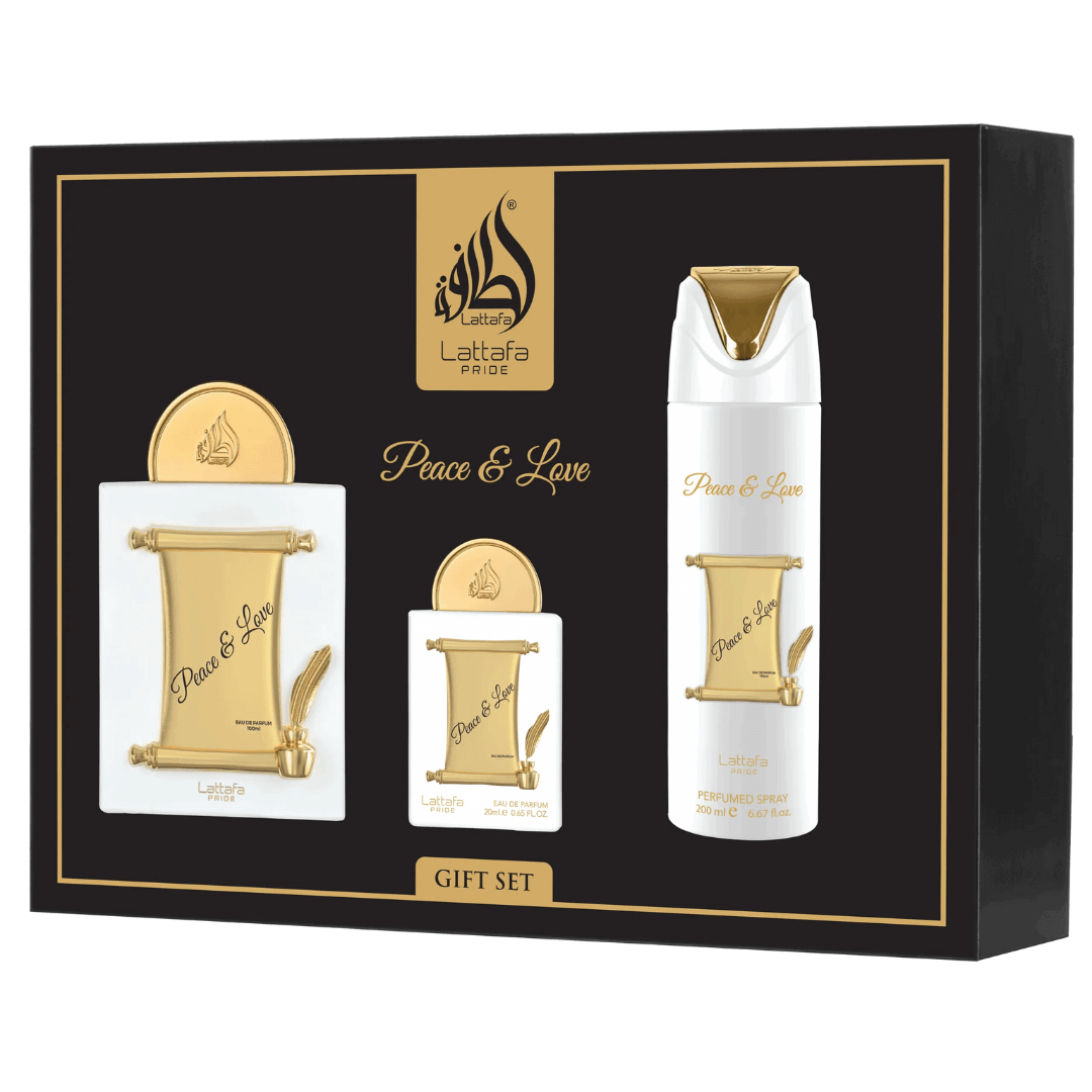 Lattafa Pride Peace & Love 3-Piece Gift Set